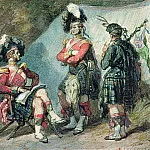 Eugene-Louis Lami - Officers of the 79th Highlanders at Chobham Camp in 1853