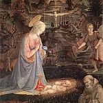 Fra Filippo Lippi - Adoration Of The Child With Saints 1463