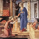 Fra Filippo Lippi - The Annunciation Wih Two Kneeling Donors