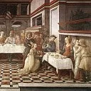 Фра Филиппо Липпи - Пир Ирода, 1452-66 (фреска, кафедральный собор Прато)
