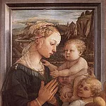 Fra Filippo Lippi - Madonna With The Child And Two Angels 1465