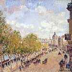 Quay Malake in sunny weather, Camille Pissarro