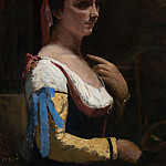 Italian Woman, Jean-Baptiste-Camille Corot
