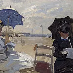 Part 2 National Gallery UK - Claude-Oscar Monet - The Beach at Trouville