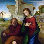 Часть 2 Национальная галерея - Фра Бартоломео - Поклонение Младенцу Девы Марии и святого Иосифа