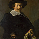 Portrait of a Man holding Gloves, Frans Hals