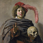 Young Man holding a Skull (), Frans Hals