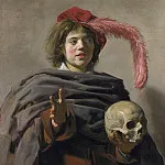 Часть 2 Национальная галерея - Франс Халс - Юноша с черепом (Суета сует)