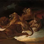 Metropolitan Museum: part 2 - Théodore Gericault - Lions in a Mountainous Landscape