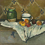 Still Life with Jar, Cup, and Apples, Paul Cezanne