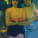 Two Tahitian Women, Paul Gauguin