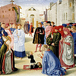 Святой Зиновий возрождает мёртвого рёбенка, Беноццо Гоццоли
