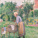 A Washerwoman at Eragny, Camille Pissarro