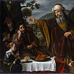 Авраам, прощается с семьёй Лота, Ян Вик
