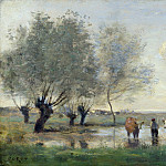 Cows in a Marshy Landscape, Jean-Baptiste-Camille Corot