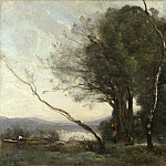 The Leaning Tree Trunk, Jean-Baptiste-Camille Corot