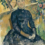 Madame Cézanne () in the Conservatory, Paul Cezanne