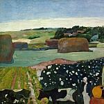 Haystacks in Brittany, Paul Gauguin