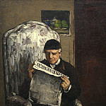 The Artist’s Father, Reading «L’Evenement», Paul Cezanne