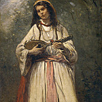 Gypsy Girl with Mandolin, Jean-Baptiste-Camille Corot