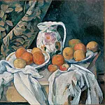 Hermitage ~ part 14 (Hi Resolution images) - Cezanne, Paul - Still Life with a Curtain