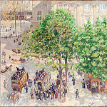 Place du Theatre, Camille Pissarro