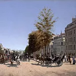 Hermitage ~ part 14 (Hi Resolution images) - Edmond-Georges Grandjean (1844–1908) - View of the Champs-Élysées from the Place de l’Étoile in Paris