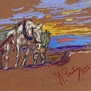 Pulling a horse, Ilya Repin