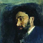 Portrait of the writer VM Garshin, Ilya Repin