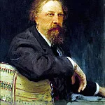 Portrait of the Author Count Alexey K. Tolstoy , Ilya Repin