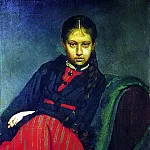 Portrait VA Shevtsova, later wife of the artist, Ilya Repin