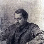 Илья Ефимович Репин - Портрет художника В. А. Серова