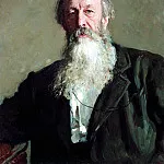 Portrait of Vladimir Stasov , Ilya Repin