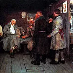 Returning from the war, Ilya Repin