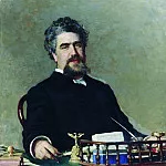 Portrait of Ivan Evgrafevicha Adadurov, Ilya Repin