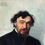 Portrait of the artist Ivan Pokhitonov, Ilya Repin