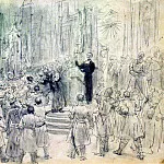 Sermon Kuntsevich in Belarus, Ilya Repin