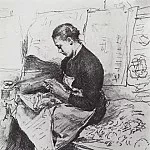 Seamstress, Ilya Repin