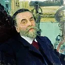 Portrait of a collector of paintings and drawings by Russian artists IY Tsvetkov, Ilya Repin