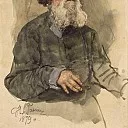 Бородатый крестьянин, Илья Ефимович Репин