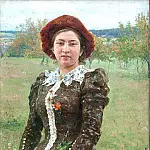 Autumn bouquet. Portrait of Vera Ilyinichna Repina, the artist’s daughter, Ilya Repin