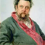 Ilya Repin - Portrait of the composer M.P. Mussorgsky (1839-1881)