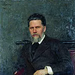 Portrait of the artist INKramskoy, Ilya Repin