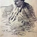 Portrait of TS Repina, mother of the artist, Ilya Repin