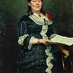Portrait of the singer AN Molas, Ilya Repin
