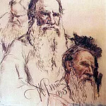 Studies of Leo Tolstoy, Ilya Repin