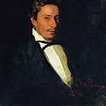 Portrait of Repin, musician, brother of the artist, Ilya Repin