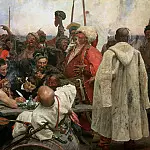 Zaporozhye Cossacks Writing a Letter to the Turkish Sultan, Ilya Repin