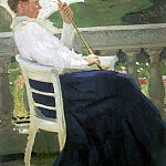 Portrait of the writer NB Nordman Severova, Ilya Repin