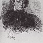 Portrait of Zinaida Gippius, Ilya Repin